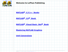 Tablet Screenshot of lephanpublishing.com